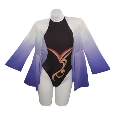 Genshin Impact Ganyu Swimsuit Party Disguise Suit Cosplay Costume Halloween Carnival Outfit