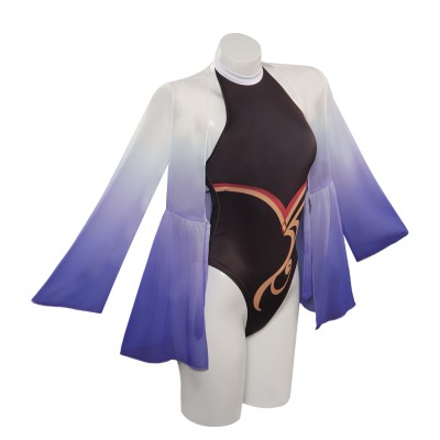 Genshin Impact Ganyu Swimsuit Party Disguise Suit Cosplay Costume Halloween Carnival Outfit