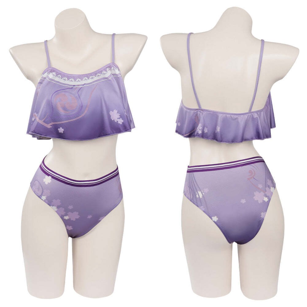 Genshin Impact Baal Raiden Shogun Party Swimsuit Set Festival UUstyle® Cosplay Costume Halloween Carnival