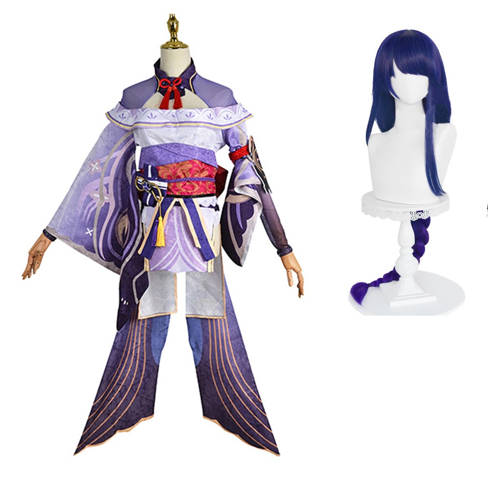 Genshin Impact Baal Raiden Shogun Skirt Dress Festival Christmas Cosplay Costume Halloween Carnival