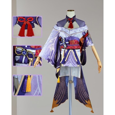 Genshin Impact Baal Raiden Shogun Skirt Dress Festival Christmas Cosplay Costume Halloween Carnival