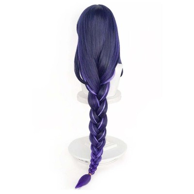 Genshin Impact Baal Wig Heat Resistant Synthetic Hair Party Cosplay Costume Halloween Carnival
