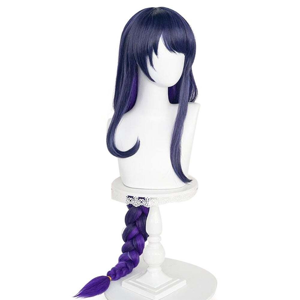 Genshin Impact Baal Wig Heat Resistant Synthetic Hair Party Cosplay Costume Halloween Carnival