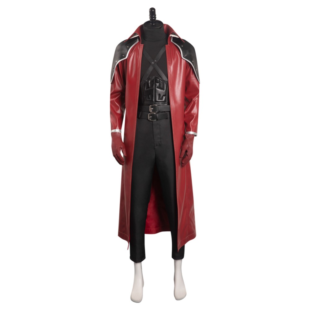 Final Fantasy VII Reunion Crisis Core - Genesis·Rhapsodos Suit Cosplay Costume Halloween Carnival Outfit