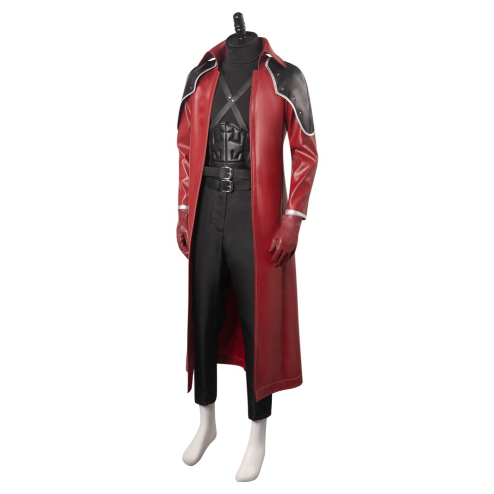 Final Fantasy VII Reunion Crisis Core - Genesis·Rhapsodos Suit Cosplay Costume Halloween Carnival Outfit