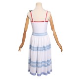 Final Fantasy 7 Crisis Core Aerith Gainsborough Suit Cosplay Costume Halloween Carnival Outfit