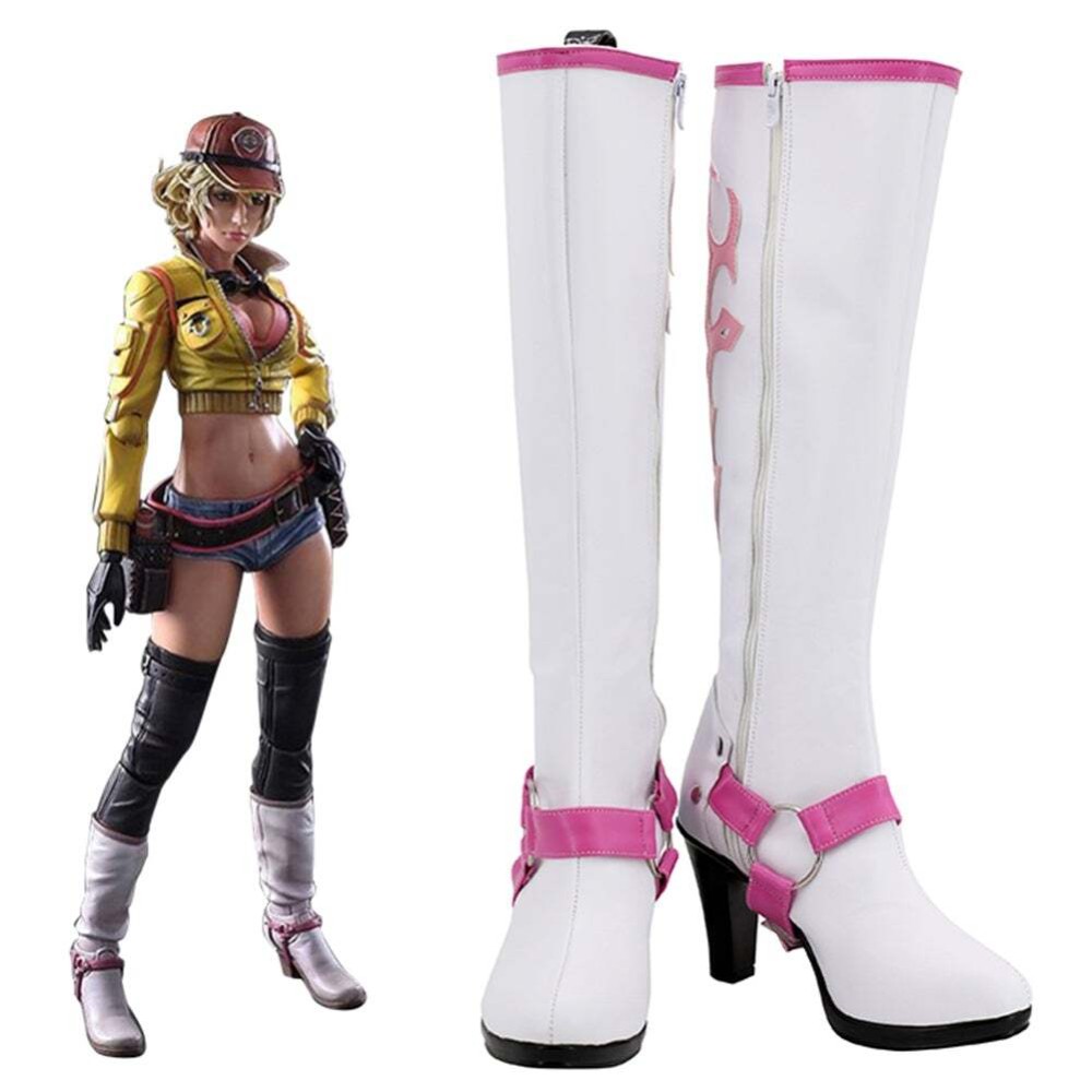 FF15 Final Fantasy 15 Cindy Christmas Boots Shoes Custom Made Cosplay Costume Halloween Carnival
