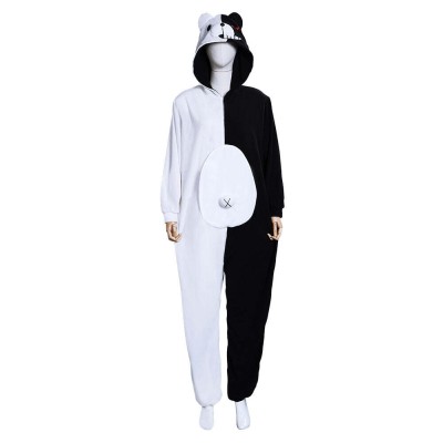 Danganronpa Monokuma Mono Pijamas Festival Party Cosplay Costume Halloween Carnival Outfit