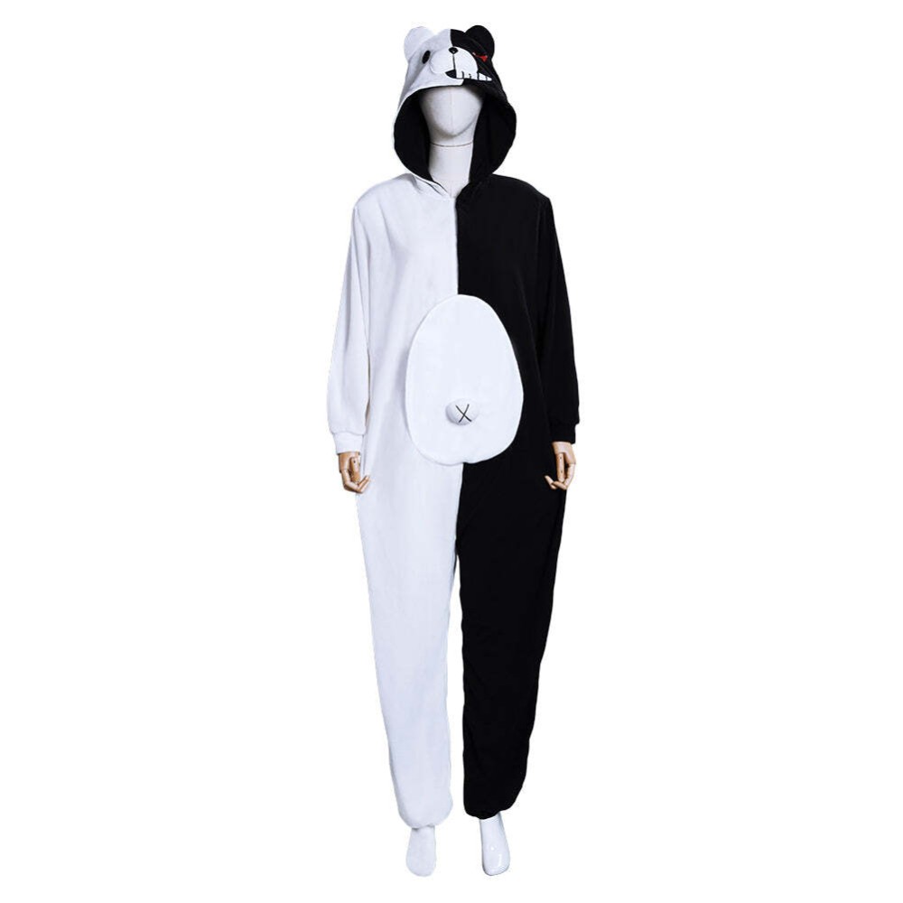 Danganronpa Monokuma Mono Pijamas Festival Party Cosplay Costume Halloween Carnival Outfit