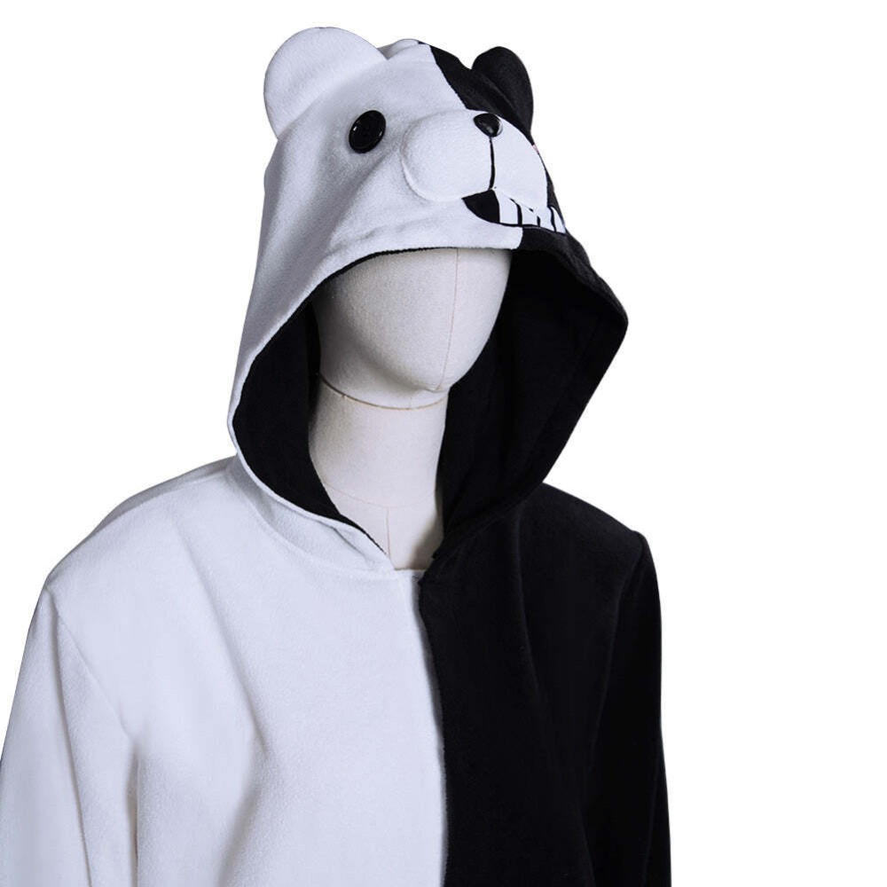 Danganronpa Monokuma Mono Pijamas Festival Party Cosplay Costume Halloween Carnival Outfit