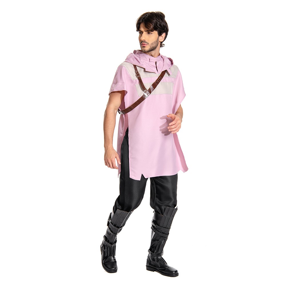 Cal Kestis Pink Cloak Suit Accessories Cosplay Costume Halloween Carnival Outfit