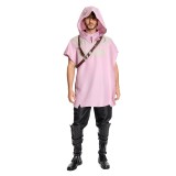 Cal Kestis Pink Cloak Suit Accessories Cosplay Costume Halloween Carnival Outfit