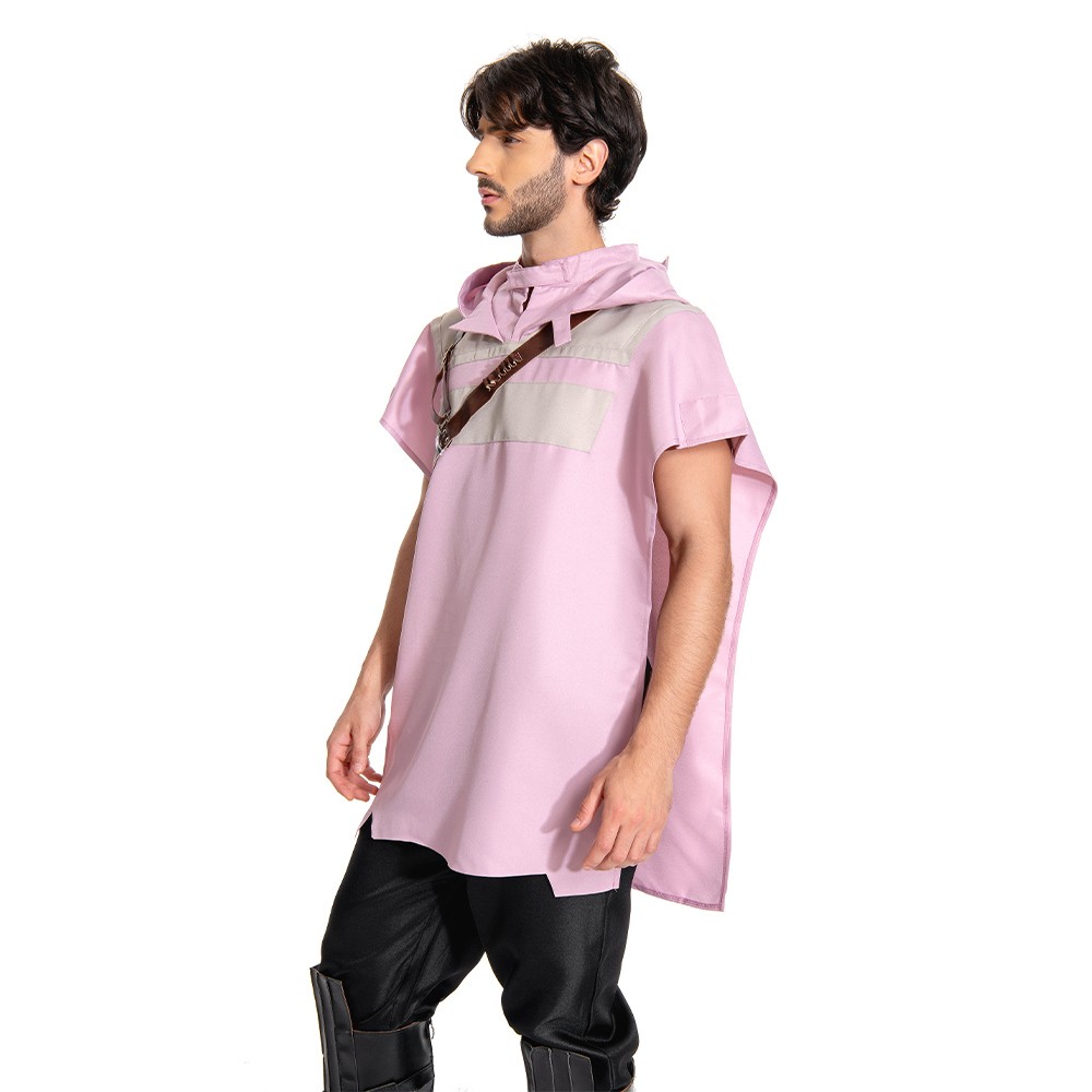 Cal Kestis Pink Cloak Suit Accessories Cosplay Costume Halloween Carnival Outfit