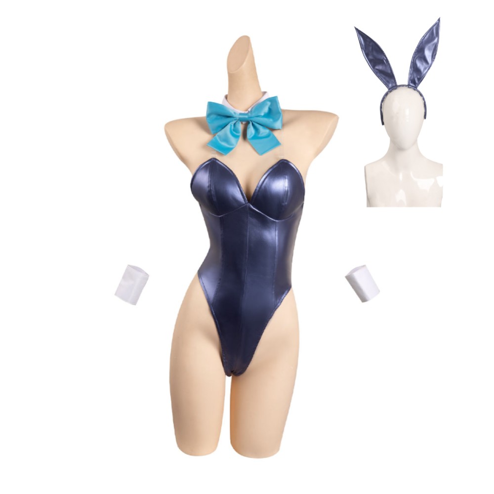 Blue Archive Asuma Toki Bunny Girls Party Suit Cosplay Costume Halloween Carnival Outfit