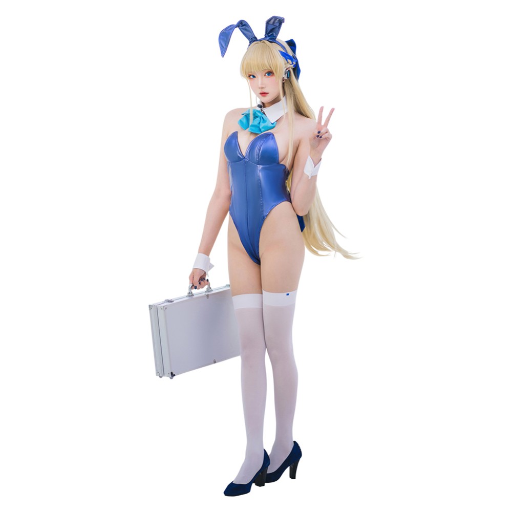 Blue Archive Asuma Toki Bunny Girls Party Suit Cosplay Costume Halloween Carnival Outfit