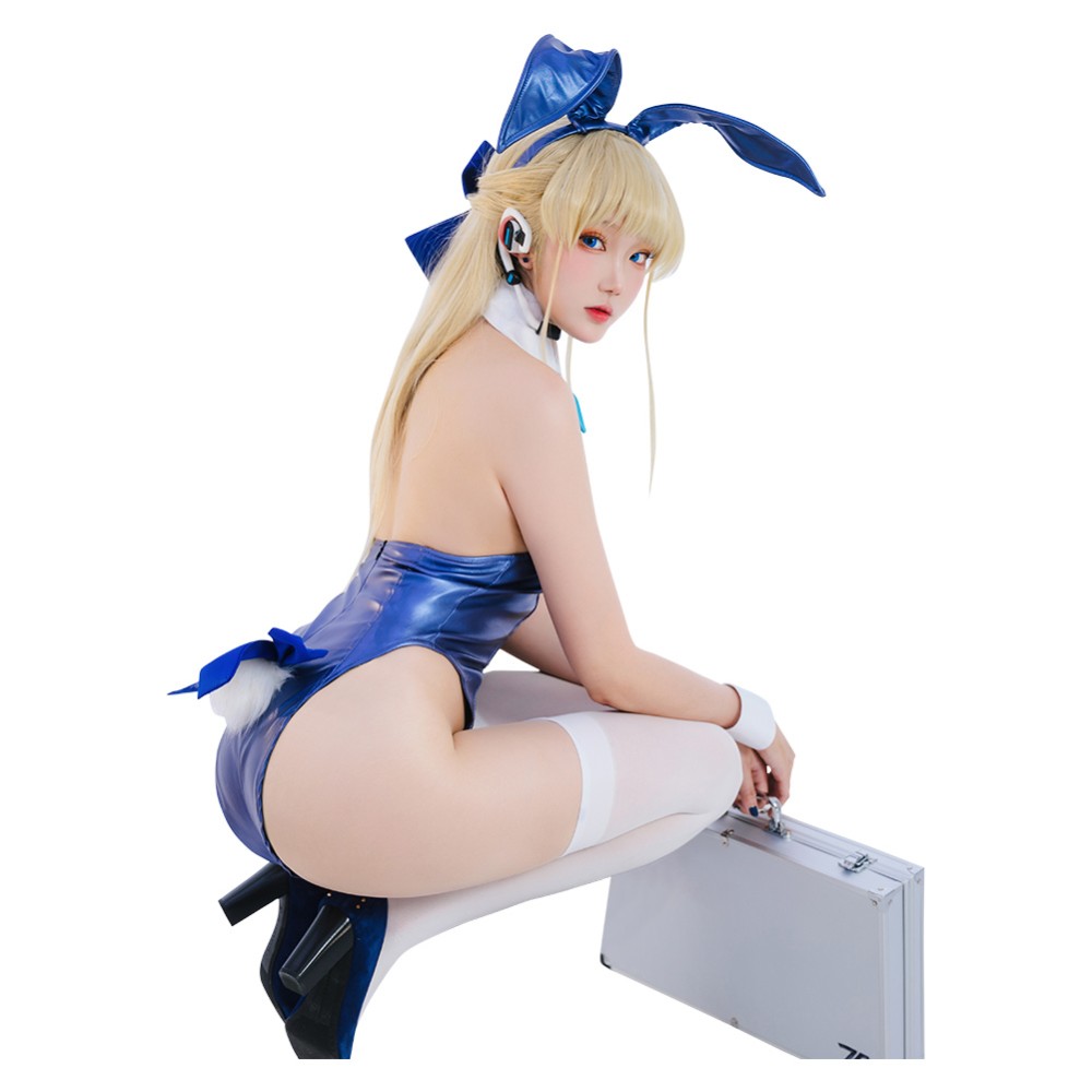 Blue Archive Asuma Toki Bunny Girls Party Suit Cosplay Costume Halloween Carnival Outfit