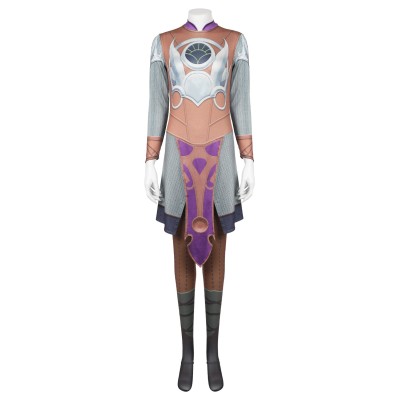 Baldur's Gate 3 Shadowheart Printed Jumpsuit Suit Cosplay Costume Halloween Carnival Outfit