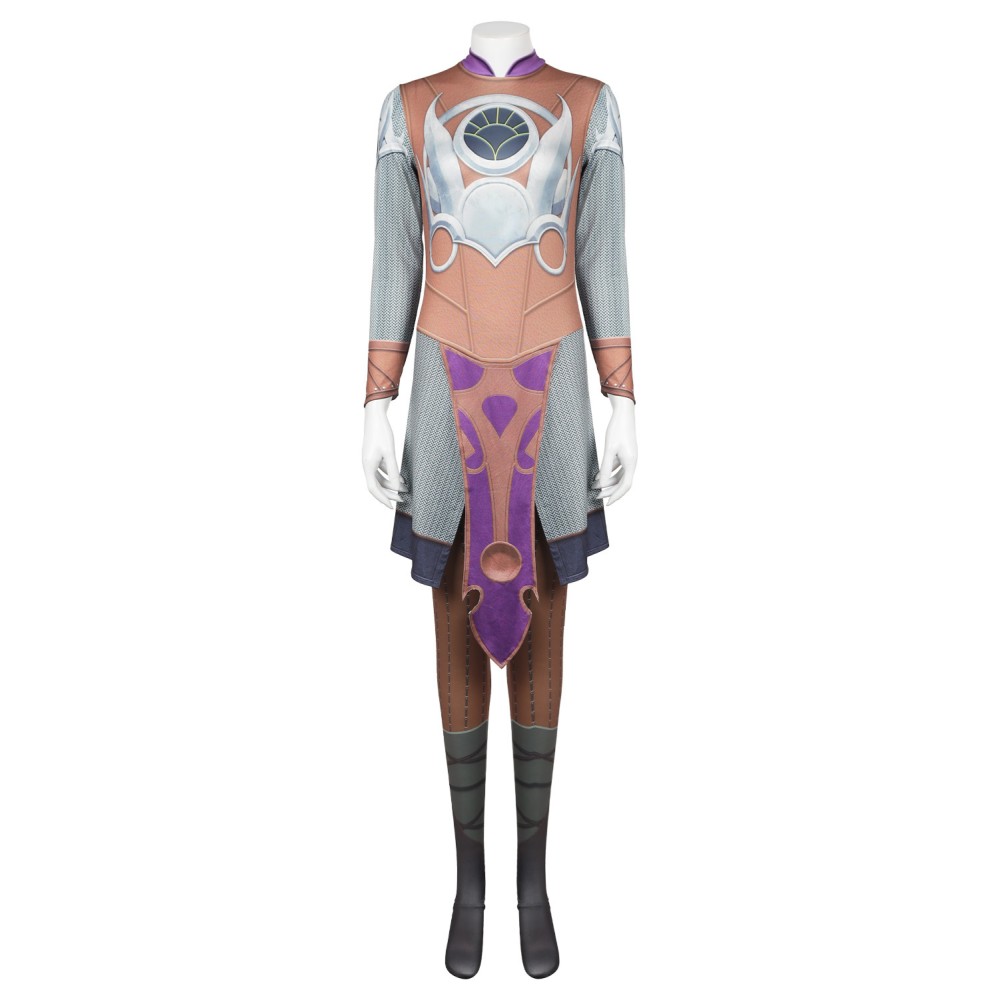 Baldur's Gate 3 Shadowheart Printed Jumpsuit Suit Cosplay Costume Halloween Carnival Outfit
