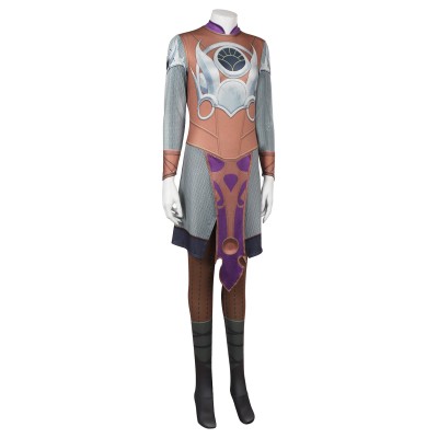 Baldur's Gate 3 Shadowheart Printed Jumpsuit Suit Cosplay Costume Halloween Carnival Outfit