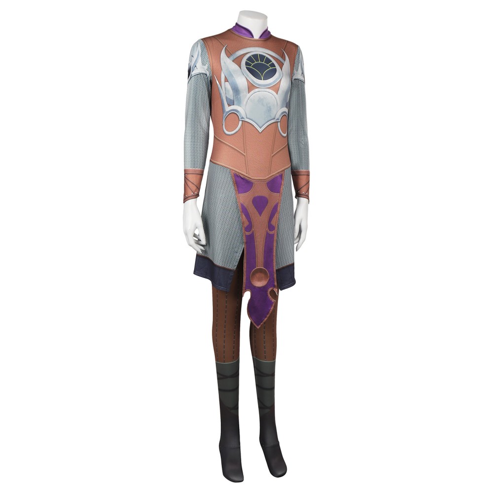 Baldur's Gate 3 Shadowheart Printed Jumpsuit Suit Cosplay Costume Halloween Carnival Outfit