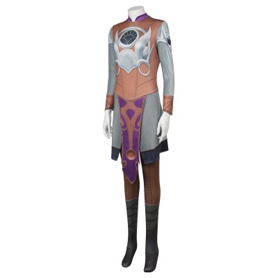 Baldur's Gate 3 Shadowheart Printed Jumpsuit Suit Cosplay Costume Halloween Carnival Outfit