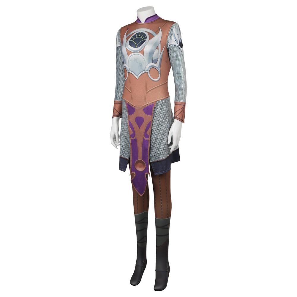 Baldur's Gate 3 Shadowheart Printed Jumpsuit Suit Cosplay Costume Halloween Carnival Outfit
