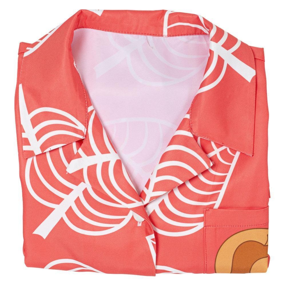 Animal Crossing Isabelle Women Short Sleeve Shirts Top Cosplay Costume Halloween Carnival