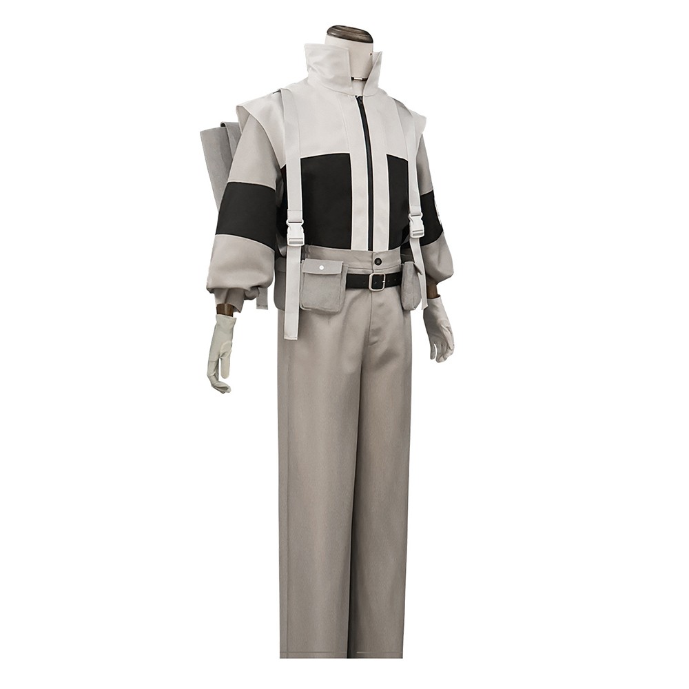 GACHIAKUTA Supporter Gray Uniform Cosplay Costume Halloween Carnival Outfit