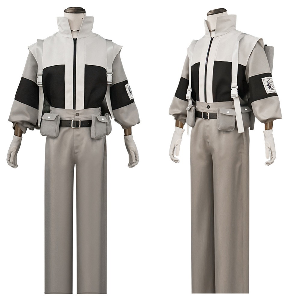 GACHIAKUTA Supporter Gray Uniform Cosplay Costume Halloween Carnival Outfit