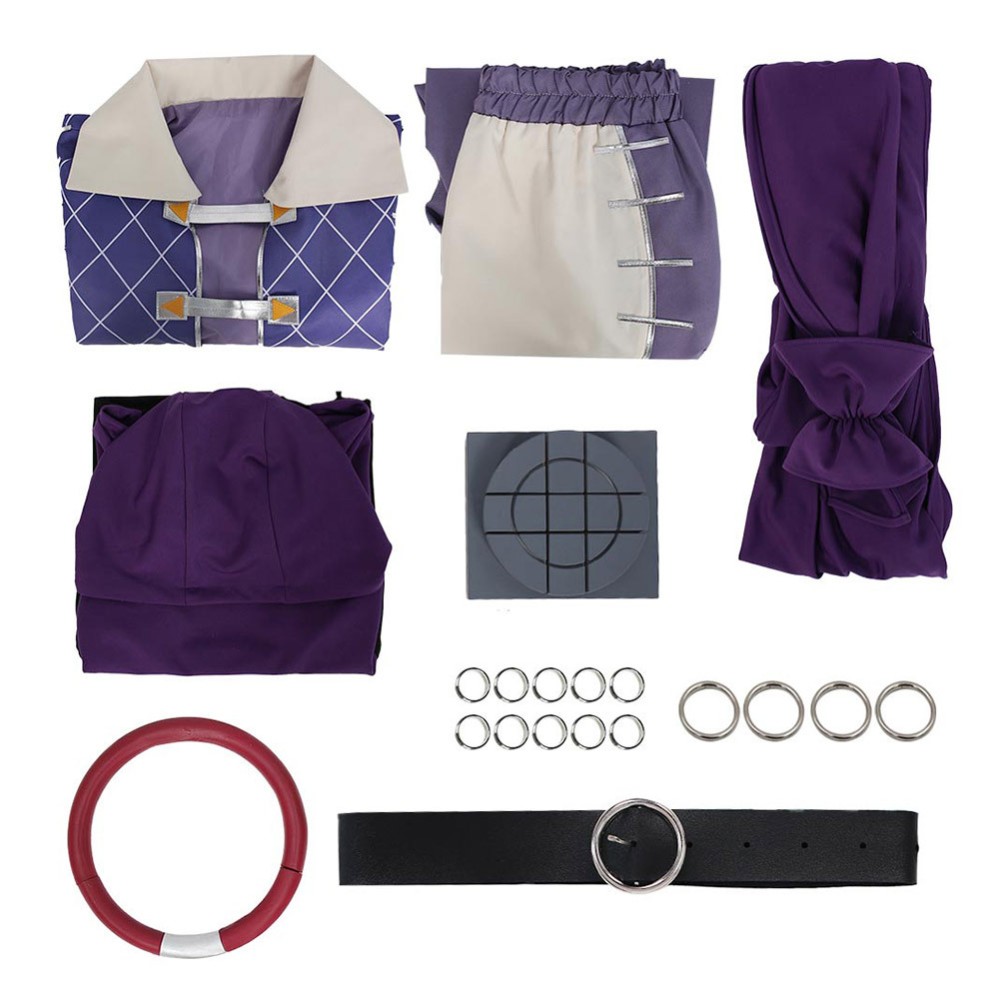 GACHIAKUTA Jabba Purple Cosplay Costume Halloween Carnival Outfit