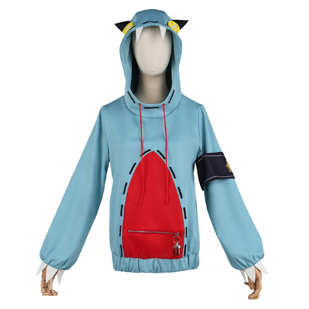 GACHIAKUTA Gita Women Green Hoodie Cosplay Costume Halloween Carnival Outfit
