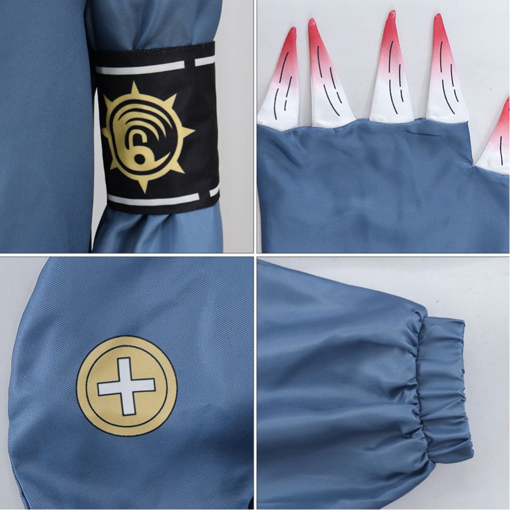 Gachiakuta Gita Women Gray Jumpsuit Cosplay Costume Halloween Carnival Outfit