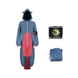 Gachiakuta Gita Women Gray Jumpsuit Cosplay Costume Halloween Carnival Outfit