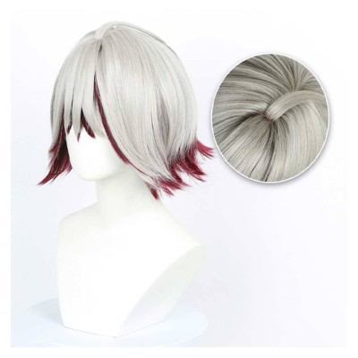 GACHIAKUTA Fu Orostor White Wig Resistant Synthetic Hair Accessories Cosplay Costume Halloween Carnival