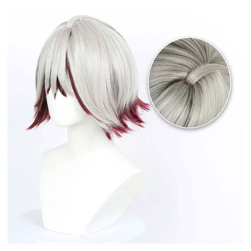 GACHIAKUTA Fu Orostor White Wig Resistant Synthetic Hair Accessories Cosplay Costume Halloween Carnival