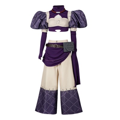 GACHIAKUTA Nerde Women Purple Cosplay Costume Halloween Carnival Outfit