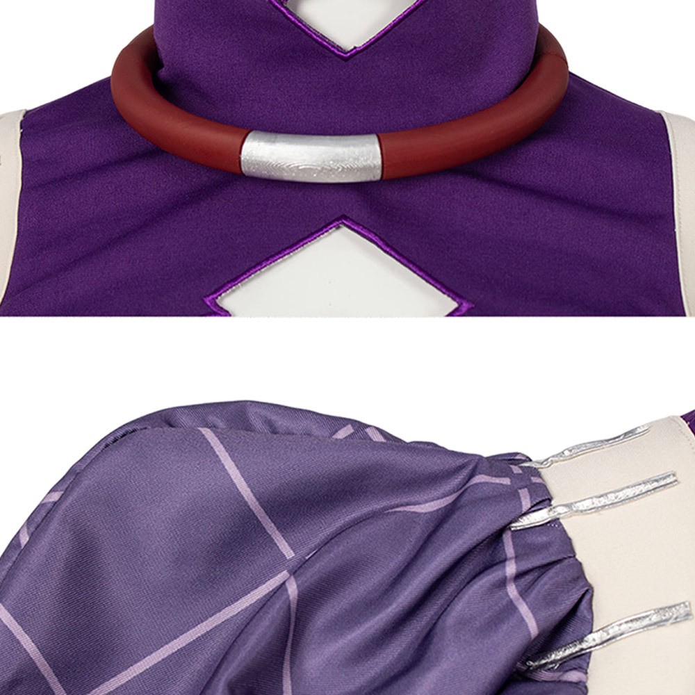 GACHIAKUTA Nerde Women Purple Cosplay Costume Halloween Carnival Outfit