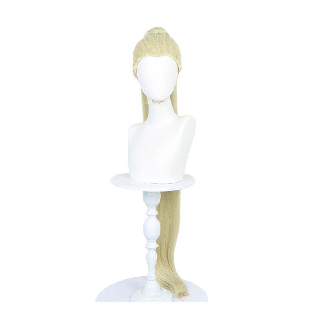GACHIAKUTA Nerde Golden Wig Resistant Synthetic Hair Accessories Cosplay Costume Halloween Carnival