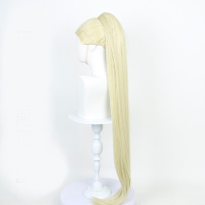 GACHIAKUTA Nerde Golden Wig Resistant Synthetic Hair Accessories Cosplay Costume Halloween Carnival