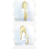 GACHIAKUTA August Stilza Golden Wig Resistant Synthetic Hair Accessories Cosplay Costume Halloween Carnival