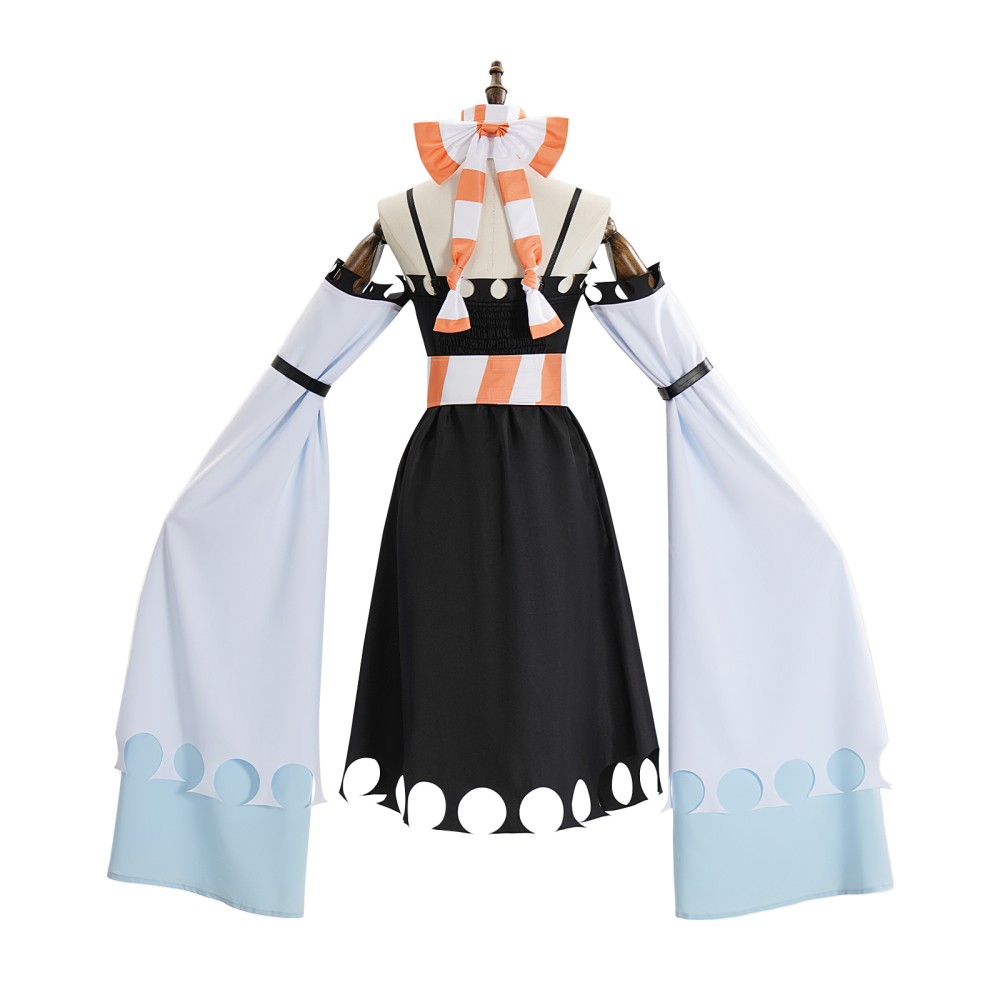 Gachiakuta Amo Women Black Cosplay Costume Halloween Carnival Outfit