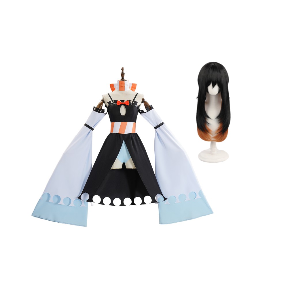 Gachiakuta Amo Women Black Cosplay Costume Halloween Carnival Outfit