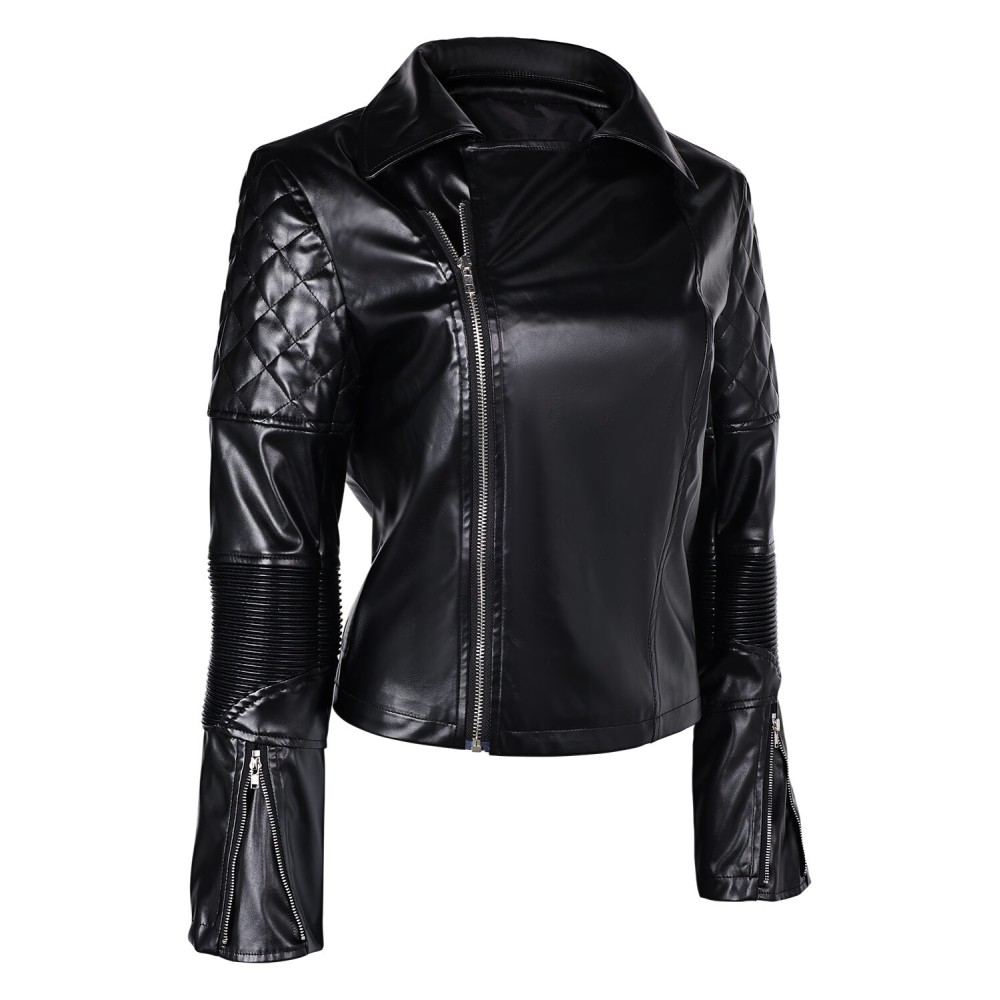 Furiosa: A Mad Max Saga Furiosa Women Black Leather Coat Suit Cosplay Costume Halloween Carnival Outfit