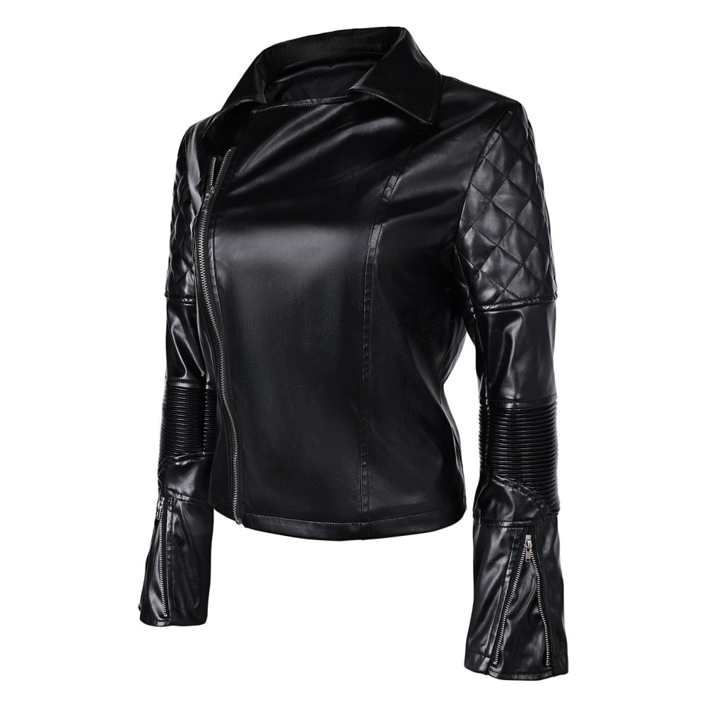 Furiosa: A Mad Max Saga Furiosa Women Black Leather Coat Suit Cosplay Costume Halloween Carnival Outfit