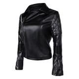 Furiosa: A Mad Max Saga Furiosa Women Black Leather Coat Suit Cosplay Costume Halloween Carnival Outfit