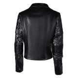 Furiosa: A Mad Max Saga Furiosa Women Black Leather Coat Suit Cosplay Costume Halloween Carnival Outfit