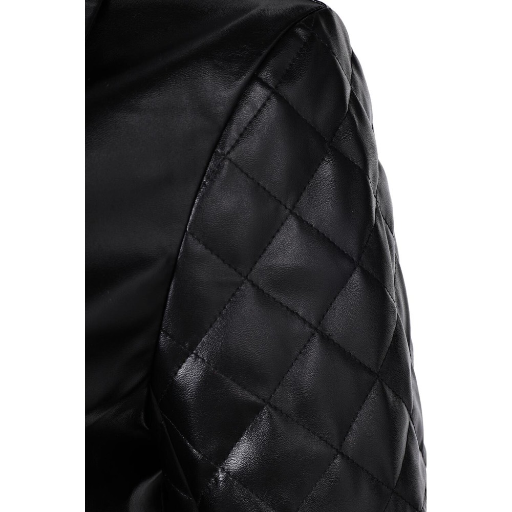 Furiosa: A Mad Max Saga Furiosa Women Black Leather Coat Suit Cosplay Costume Halloween Carnival Outfit