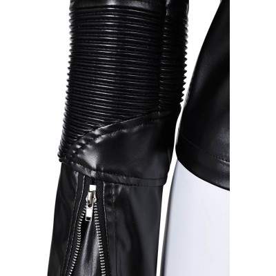 Furiosa: A Mad Max Saga Furiosa Women Black Leather Coat Suit Cosplay Costume Halloween Carnival Outfit