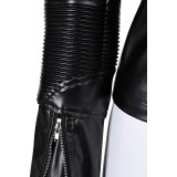 Furiosa: A Mad Max Saga Furiosa Women Black Leather Coat Suit Cosplay Costume Halloween Carnival Outfit