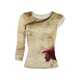 Furiosa: A Mad Max Saga Furiosa Printed Women Shirt Suit Cosplay Costume Halloween Carnival Outfit